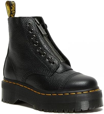 Dr. Martens Sinclairブーツ Dr. Martens QUAD RETRO SINCLAIR Lace-up Boots, Front Zip, Black, 5